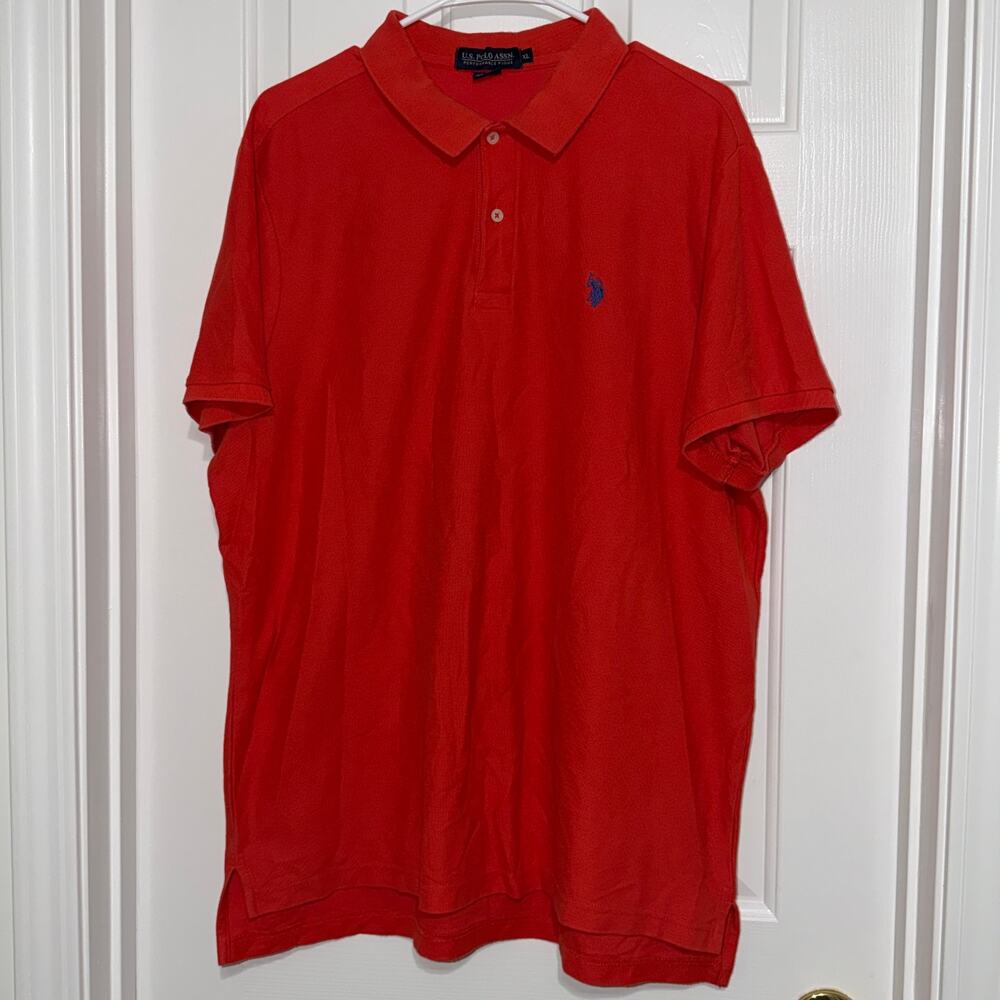 NWOT U.S. Polo Assn. Men's Performance Pique Short-Sleeve Polo Shirt